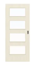 Frontbild von Lärche lasiert LA 9 Basic Durat Schiebetür - Huga