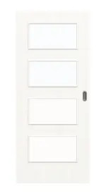 Frontbild von Pino Weiß LA 9 Basic Durat Schiebetür - Huga