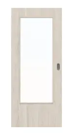 Frontbild von Eiche lasiert DIN-LA Basic Durat Schiebetür - Huga