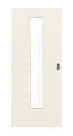 Frontbild von Weiß ähnlich RAL 9010 LA 24 Basic Lack Schiebetür - Huga