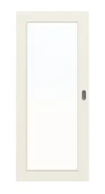 Frontbild von Weiß ähnlich RAL 9010 LA 27 Basic Lack Schiebetür - Huga