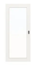 Frontbild von Weiß ähnlich RAL 9016 LA 27 Basic Lack Schiebetür - Huga