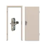 Komplettset-Ansicht von CLASSEN Wohnungseingangstür-Set Kaschmir CPL 4.1 mit Zarge und Beschlag