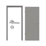 Komplettset-Ansicht von WESTAG Innentür-Set Kitt A 446 PortaLit CPL mit Zarge und Drücker