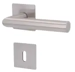 1. Bild von SÜDMETALL Türgriff Mainz Square-R Edelstahl satiniert Flachrosette Magnet Flat  