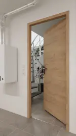 Detail-Milieuansicht von Brandschutztür T90 PortaLit Trend Eiche Adria Cross EiC 767 CPL - Westag