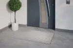 Milieubild Hauseingang mit Topfpflanze und grauen Fliesen von Aluprofilmatte KLASSIK Safe R02V grau - Entrada