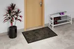 Milieubild Hausflur mit Schuhregal und Pflanze mit Fußmatte KLASSIK Nylonfaser 675 taupe meliert - Entrada