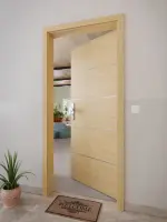 CloseUp-Milieuansicht von GARANT Wohnungseingangstür Corona 730 Quer Authentic Asteiche CePaL