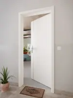 CloseUp-Milieuansicht von GARANT Wohnungseingangstür Corona 750 Quer Authentic Bianco CePaL