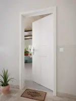 CloseUp-Milieuansicht von GARANT Wohnungseingangstür Corona 832 Authentic Grigio CePaL