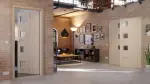 Main-Milieuansicht von CLASSEN Doppelflügeltür Modena 4 LA 3/4 Eiche Sonoma 3D Look inkl. Zarge mit Lichausschnitt