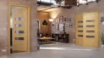 Main-Milieuansicht von CLASSEN Doppelflügeltür Tetyda M2 Eiche geölt 3D Look mit Lichtausschnitt inkl. Zarge