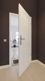 Front-Milieubild von Carolina 2 ClassicLine Weißlack Wohnungseingangstür - Hörmann