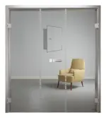 Bild von Algo Mattierung Doppelflügeltür mit Motiv matt - Erkelenz