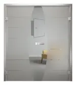 Bild von Amara Mattierung Doppelflügeltür mit Motiv klar - Erkelenz