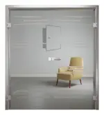 Bild von Bukarest Mattierung Doppelflügeltür mit Motiv matt - Erkelenz