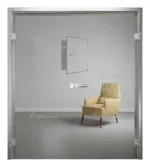 Bild von Cafe 2 Mattierung Doppelflügeltür mit Motiv matt - Erkelenz