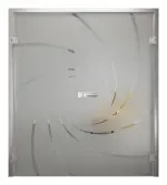 Bild von Cristall Klassisch Matt Doppelflügeltür mit Motiv klar - Erkelenz