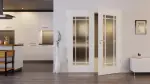 Front-Milieubild von Kontura 1 LA Lugano ClassicLine Weißlack Doppelflügeltür inkl. Zarge - Hörmann