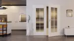 Front-Milieubild von Kontura 1 LA Sprosse 2/4 ClassicLine Weißlack Doppelflügeltür inkl. Zarge - Hörmann