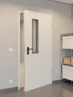 CloseUp-Milieuansicht von Innentür-Set Stahl mit Feuerschutzfunktion H3-1 OD mit LA-B1 inkl. Eck- und Ergänzungszarge Vario B53 - Hörmann