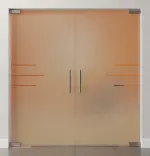 Bild von Bahia Motiv klar 2-flg. Glaspendeltür DORMA Mundus BTS Variante 4 - Erkelenz