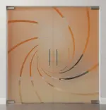 Bild von Cristall Motiv klar 2-flg. Glaspendeltür DORMA Mundus BTS Variante 4 - Erkelenz