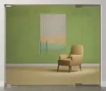 Bild von Float klar 2-flg. Glaspendeltür mit festem Seitenteil DORMA Mundus BTS Variante 5 - Erkelenz