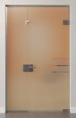 Bild von Bahia Motiv klar Ganzglastür mit festem Seitenteil und Oberlicht DORMA Mundus Variante 6 - Erkelenz