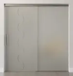 Bild von Atessa Motiv klar Glasschiebetür mit festem Seitenteil Sigma Flexible Variante 1 - Erkelenz