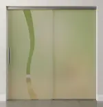 Bild von Bergamo Motiv klar Glasschiebetür mit festem Seitenteil Sigma Flexible Variante 1 - Erkelenz