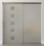 Bild von Cinque Motiv klar Glasschiebetür mit festem Seitenteil Sigma Flexible Variante 1 - Erkelenz