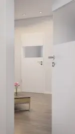 CloseUp-Milieuansicht von Smart 2 quer Basic Durat Bütte Weiß Innentür - Huga