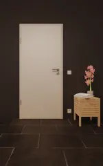 Front-Milieuansicht von GARANT Nassraumtür 0160-60 Silver Grey Resopal