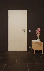 Front-Milieuansicht von GARANT Nassraumtür 9417-60 Snow White Resopal