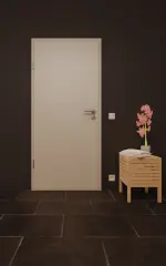 Front-Milieuansicht von GARANT Nassraumtür D92-60 Dove Grey Resopal