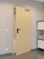 CloseUp-Flur-Milieuansicht von GARANT Rauchschutztür Authentic Asteiche CePaL