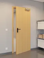 CloseUp-Flur-Milieuansicht von GARANT Rauchschutztür Eiche Premium CePaL