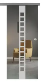 Ansicht von FLEXO Glasschiebetür Klarglas Quadro L 5636