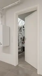 Detail-Milieuansicht von GARANT Wärmeschutztür 0105-60 Pearl White CePaL