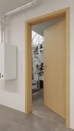 Detail-Milieuansicht von GARANT Wärmeschutztür Authentic Asteiche GCK08