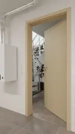 Detail-Milieuansicht von GARANT Wärmeschutztür Natura Ahorn GCK08