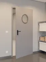 Kleines Milieubild von Stahl-Innentür OIT-40 mit rundem Lichtausschnitt von Hörmann