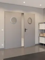 Kleines Milieubild von Doppelflügeltür ZK mit rundem Lichtausschnitt von Hörmann