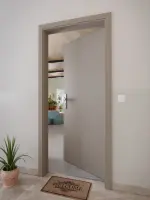 CloseUp-Milieuansicht von Taupe RAL 7048 ProLine Lack Wohnungseingangstür - Hörmann