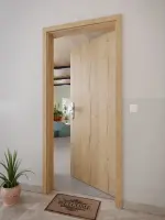 CloseUp-Milieuansicht von GARANT Wohnungseingangstür Authentic Risseiche GCK08