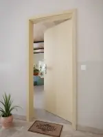 CloseUp-Milieuansicht von GARANT Wohnungseingangstür Natura Ahorn GCK08