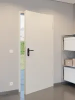 CloseUp-Milieuansicht von Komplettset Stahl Mehrzweckaußentür D65-1 OD inkl. Eck- und Ergänzungszarge Vario B53 - Hörmann