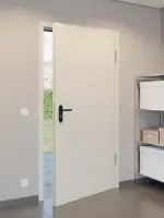 CloseUp-Milieuansicht von Außentür-Set Stahl Mehrzwecktür STU/STS MZ-1 inkl. Eckzarge - Hörmann